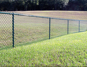 vinyl coated chain link fence