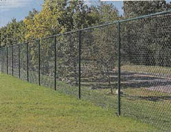 chain  link fence black
